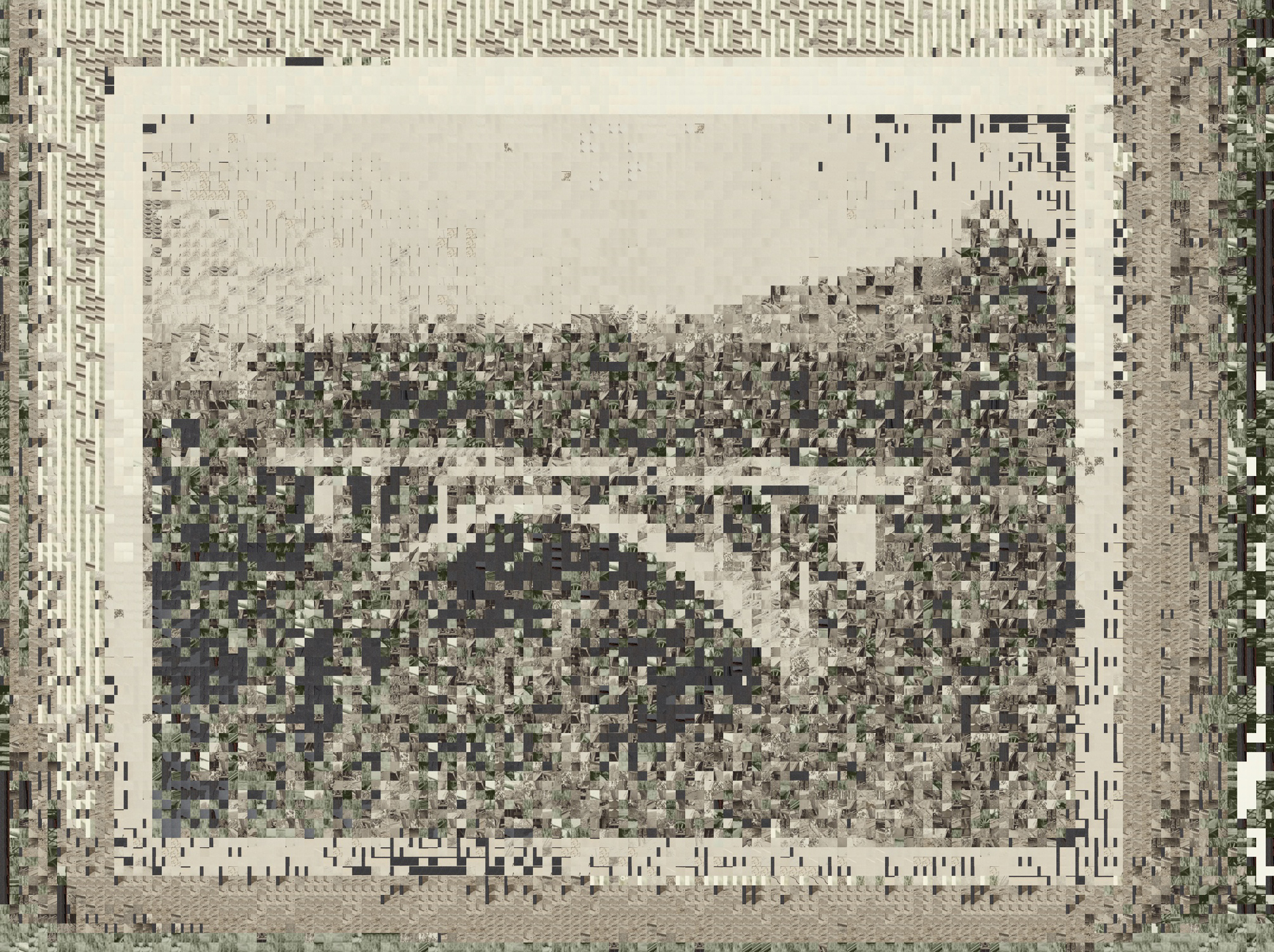 Mosaic of a bridge